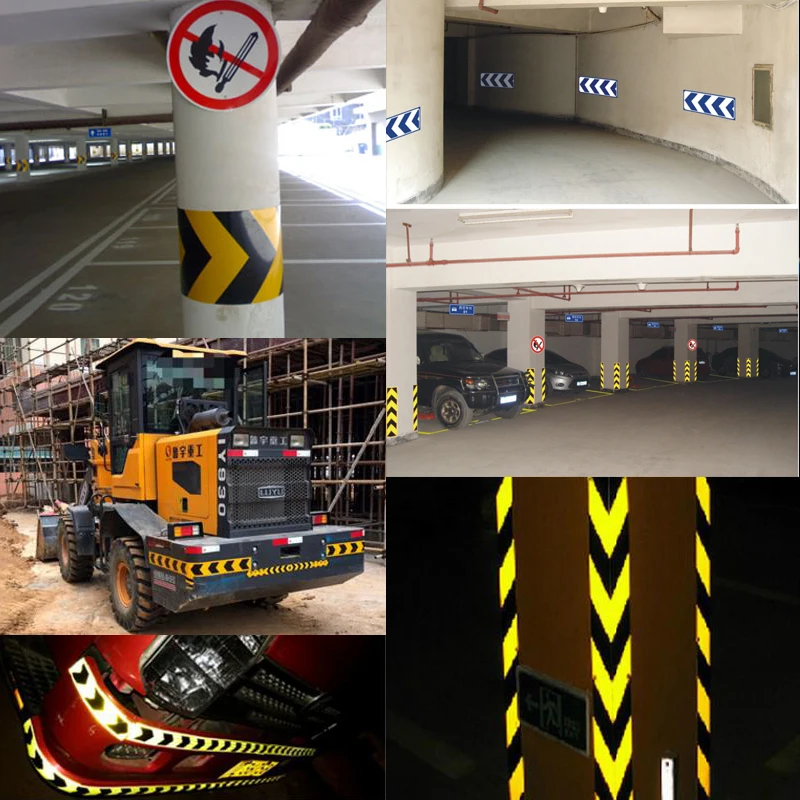 5cm*100cm Arrow Reflective Tape Decoration Stickers Car Warning Safety Reflection Tape Film Auto Reflector Sticker