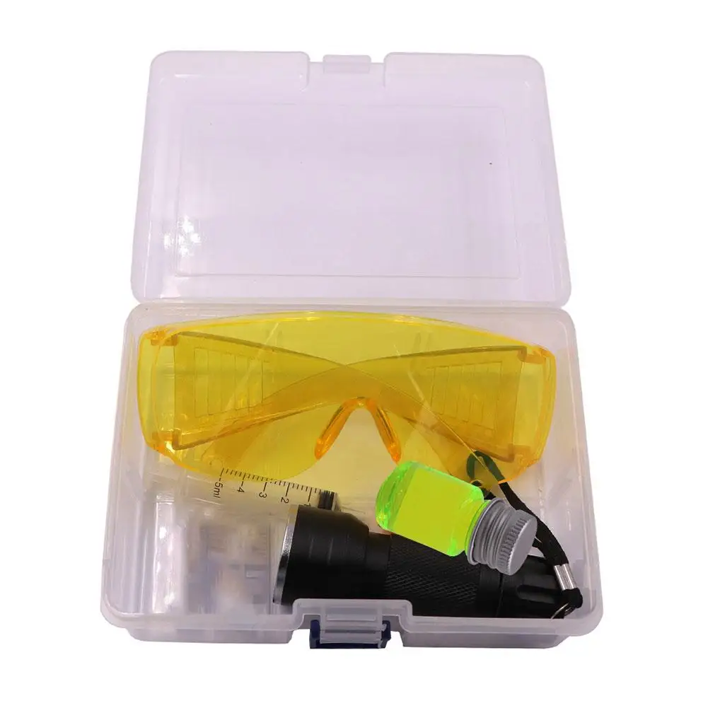 Car Leak Detection Kit For Auto Air Conditioning R134a Refrigerant Fluorescent Gas A/C Leak Test UV Dye Repair Tools