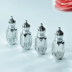 6ml Glas Rolle auf Flasche Lucifugal Mini Ätherisches Öl Container Tragbare Blending Parfüm Flasche Silber Leere Rolle-Auf flaschen