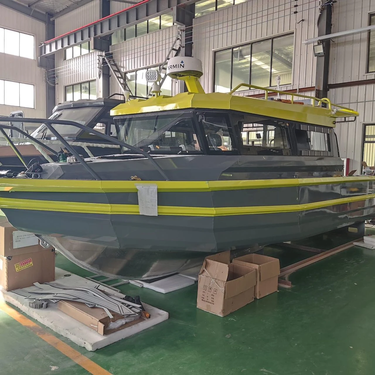Poseidon 30ft 9m Aluminum High Speed Comfortable Fishing Cabin Boat with Pontoon
