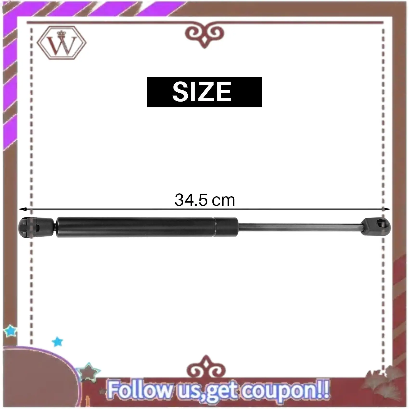 A57E-325Mm Extended Gas Struts For Toyota Hilux Iii Vii Pick-Up Replacement For 1921Vr Arb Canopy Rear Window Trunk