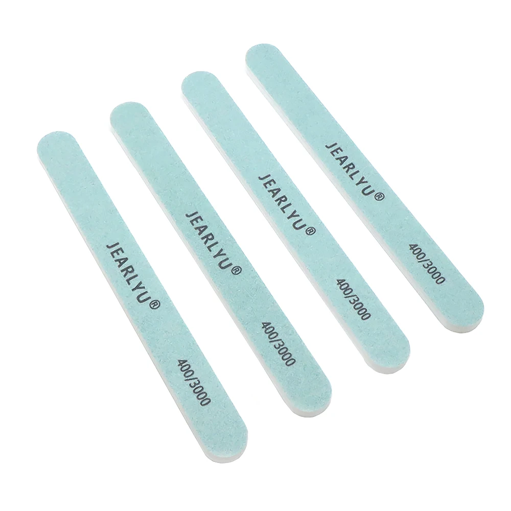 6/12 قطعة ملف الأظافر عازلة قطاع الأخضر والأبيض مسمار تلميع كتلة تألق الأظافر ل الاكريليك وتمديد هلام إزالة صالون الاستخدام المنزلي #4