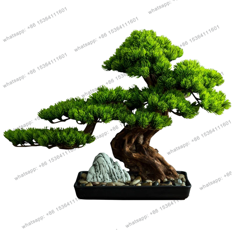 Simulated welcome pine bonsai living room entrance tea room desktop decoration ornament