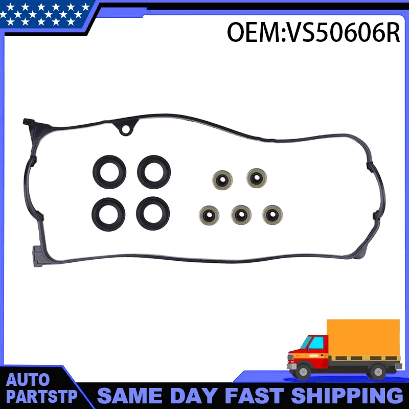 Engine Valve Cover Gasket Kit VS50606R For Honda Civic DX LX V-TEC 1.7L 1668CC L4 2001-2005 Civic DX LX V-TEC 1.7L 1700CC L4 2002-2004 ENG CODE D17A1