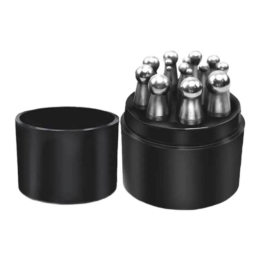 Dapping Block Kit With 15/17 Pcs Steel Punches Hemispherical Metal Forming Tool For Jewelry Repair And DIY Goldsmith Work