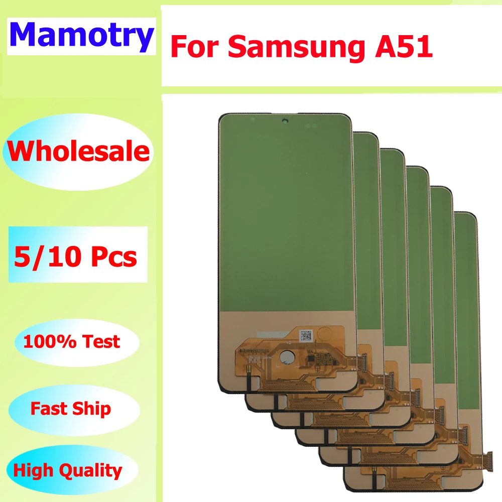 

Wholesale 5/10 pieces / Lot For Samsung A51 Screen Lcd Display with Touch Assembly A515 A515F A515F/DS