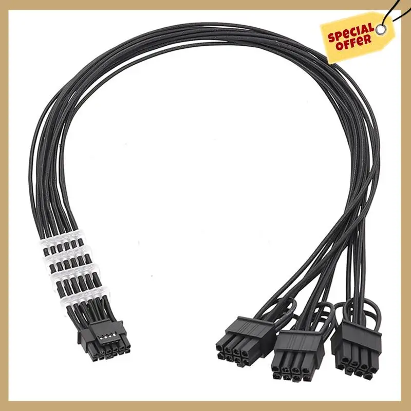 Kinerja Stabil-PCIE 3X8pin Ke 12 + 4PIN Kabel Catu Daya PCIE 12 + 4Pin PSU Kabel Modular untuk Corsair Thermaltake ARESGAME Mod