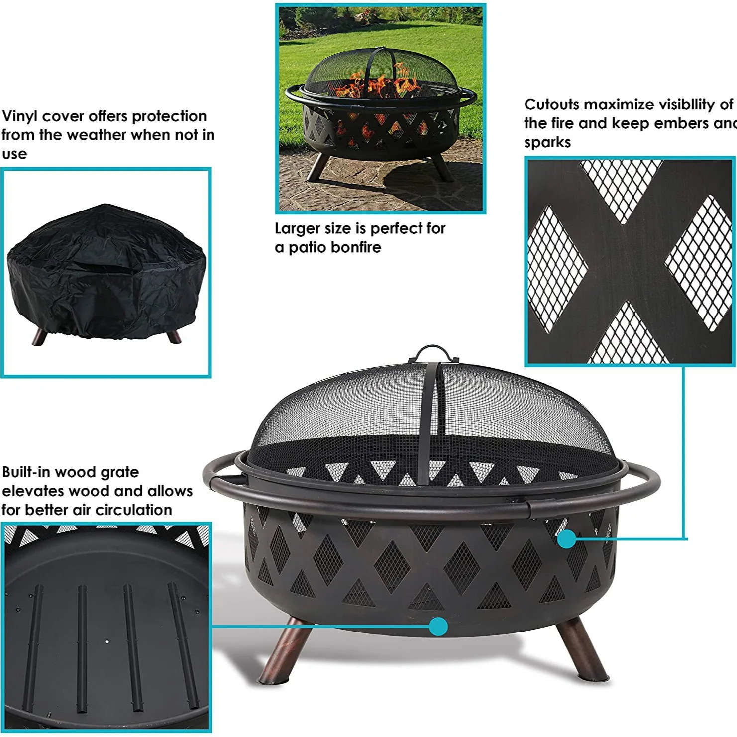 Firewood brazier Winter heating Outdoor patio BBQ grill Outdoor stove Heating stove