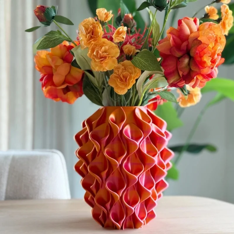 New Creative 3D Printed Vases Unique Art Vases To Decorate Living Room Bedroom Desk Facilities Home Decor Or Decorations