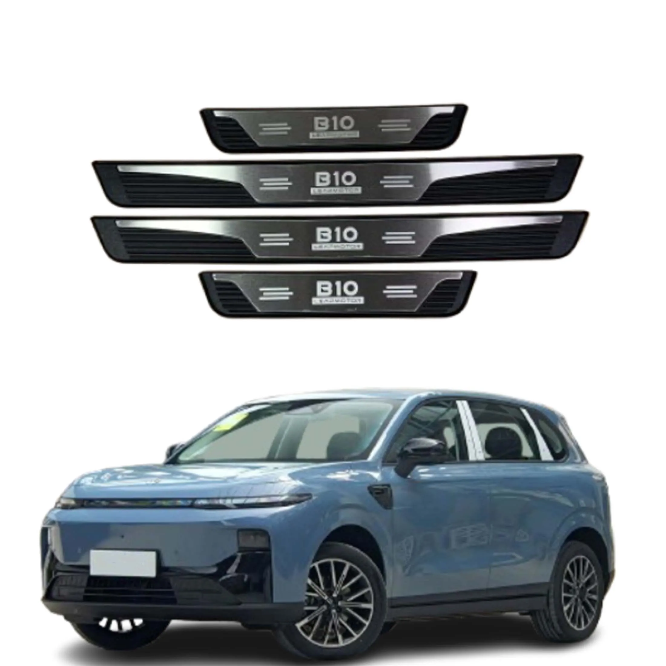For Leapmotor B10 2025 2026 Door Sill Trim Protection Car Accessories Threshold Decorative Pedal External Styling Stickers