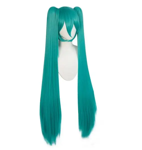 42inch Green Anime Long Synthetic Hair Lolita Cosplay Halloween Wig