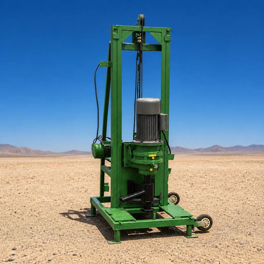 Customized Water Well Drilling Rig 100m Deep Hydraulic One Person Operation Movable Type Drilling Machine