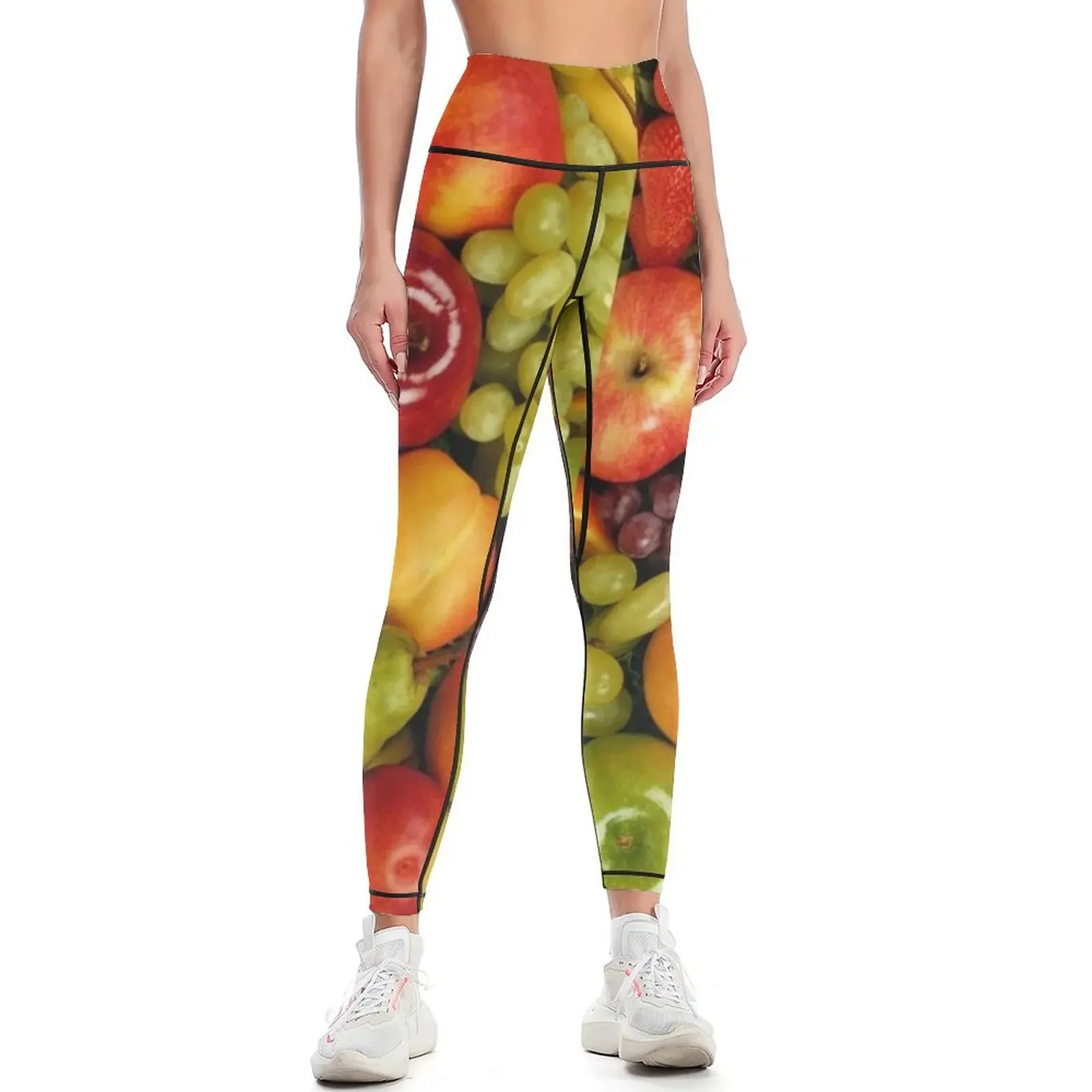

Fruit Leggings Jogger pants push up fitness gym clothing high waist Womens Leggings
