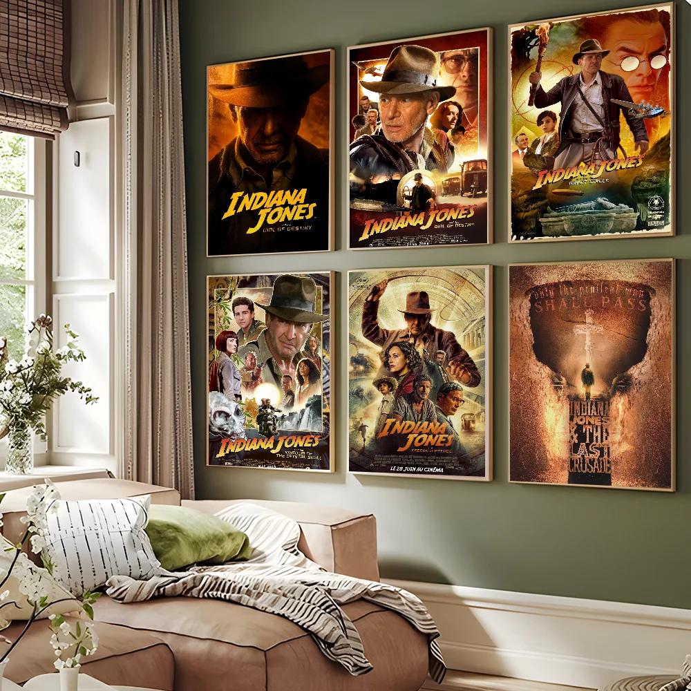 Indiana Jones Whitepaper Poster HD Quality Poster Wall Art Painting Study Room Wall Decor