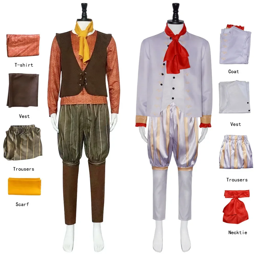 

Movie Shrak Puss in Boots Cosplay Costume Tops Pants Props Full Set Rumpelstiltskin Role Play Uniform Suit Halloween Party