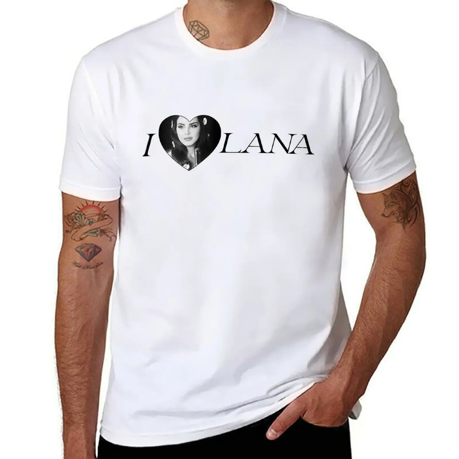 

i love lana del rey T-Shirt man t shirts cotton funny t shirts dark humor T-Shirt