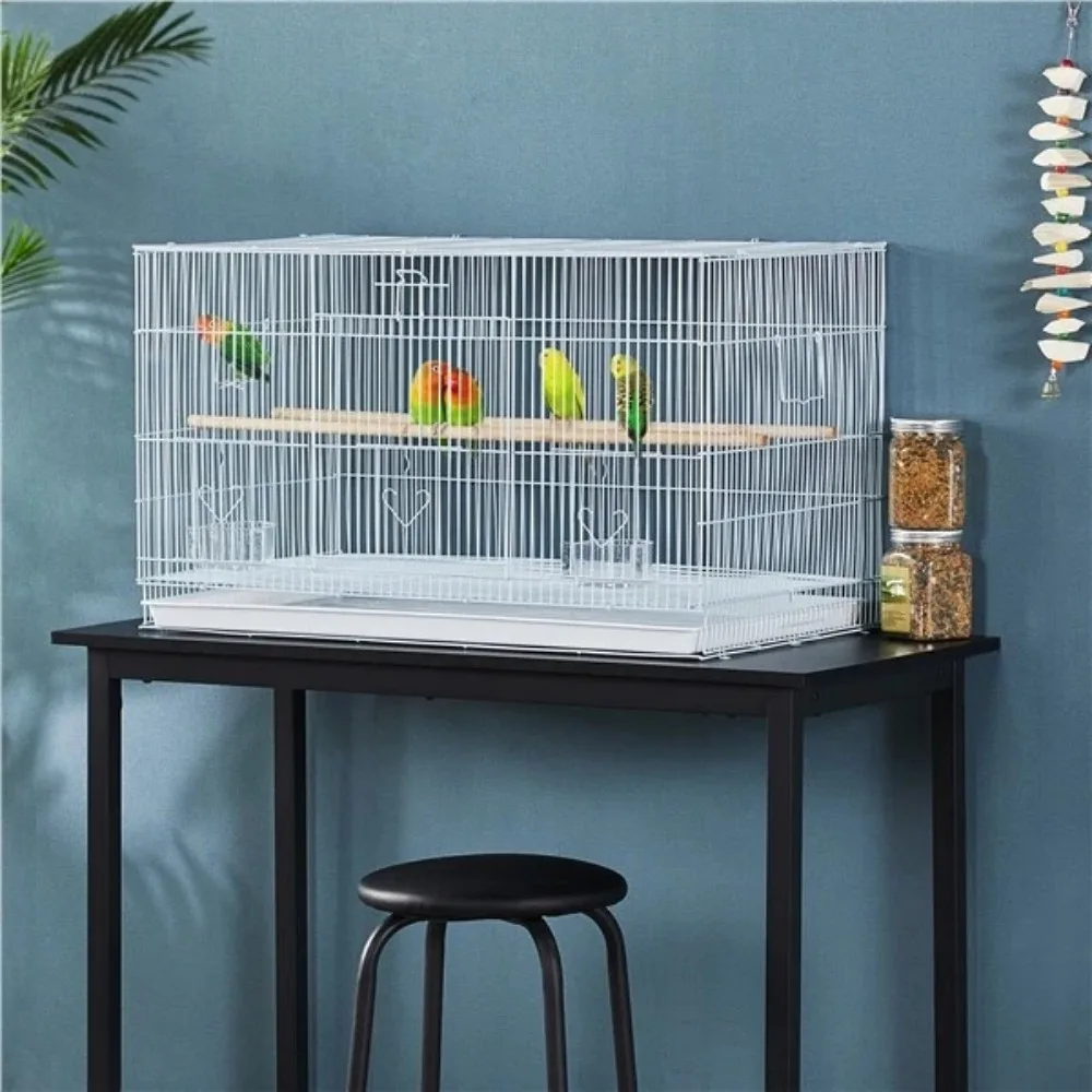 

30 Length Flight Bird Cage Iron Flight Parrot Cage for Small Parrots Parakeets