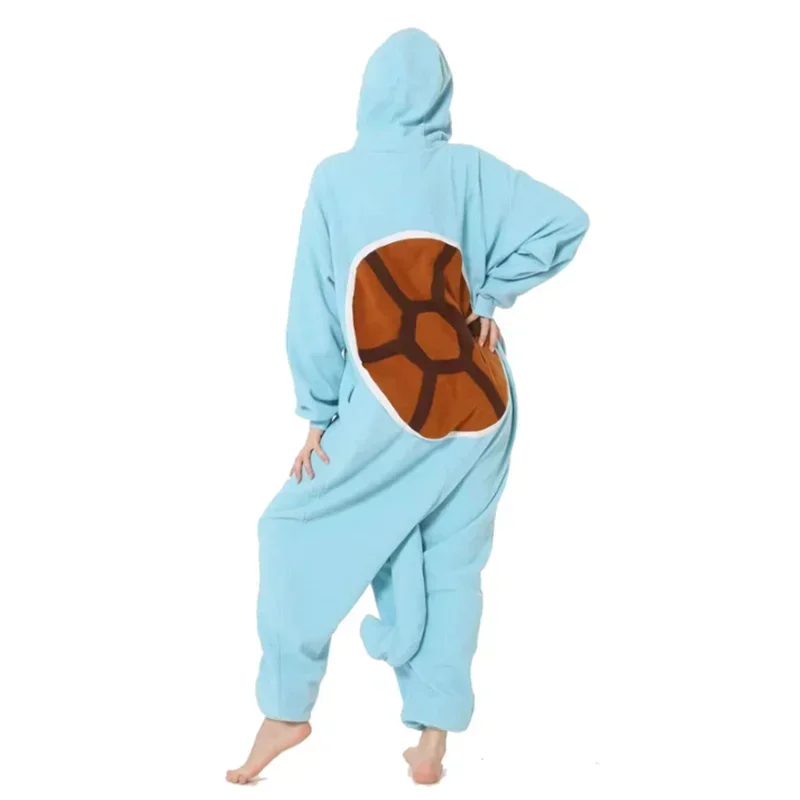 TAKARA TOMY Squirtle Kigurumi Onesie Adult Kids Cosplay Costume Halloween Christmas Birthday Gift Anime Winter Pajamas * 8 * Q