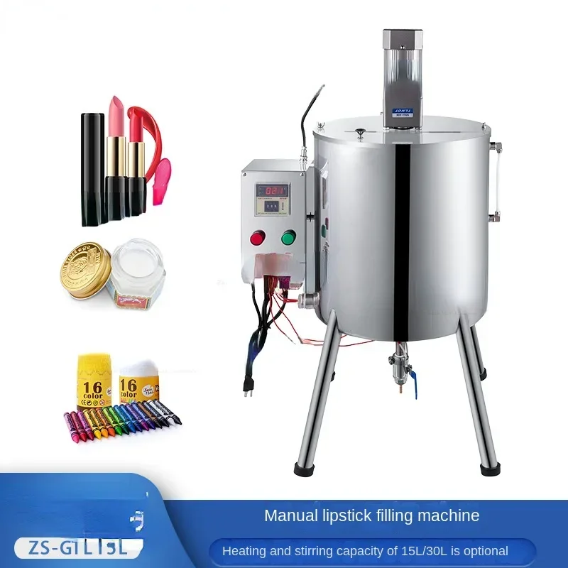 Lipstick Filling Machine for Heating and Stirring Candle Crayon Lipstick Cream Paste Manual Quantitative Filling Machine