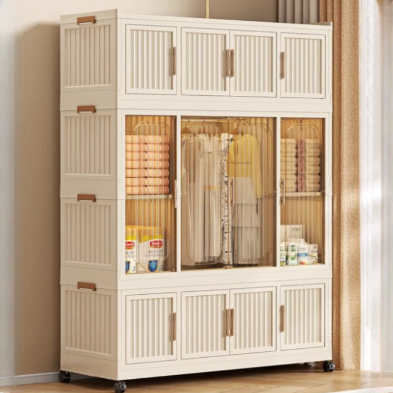 Storage Plastic Wardrobes Organizer Clothes Mobile White Wardrobes Modern Nordic Armadio Camera Da Letto Furniture Bedrooms