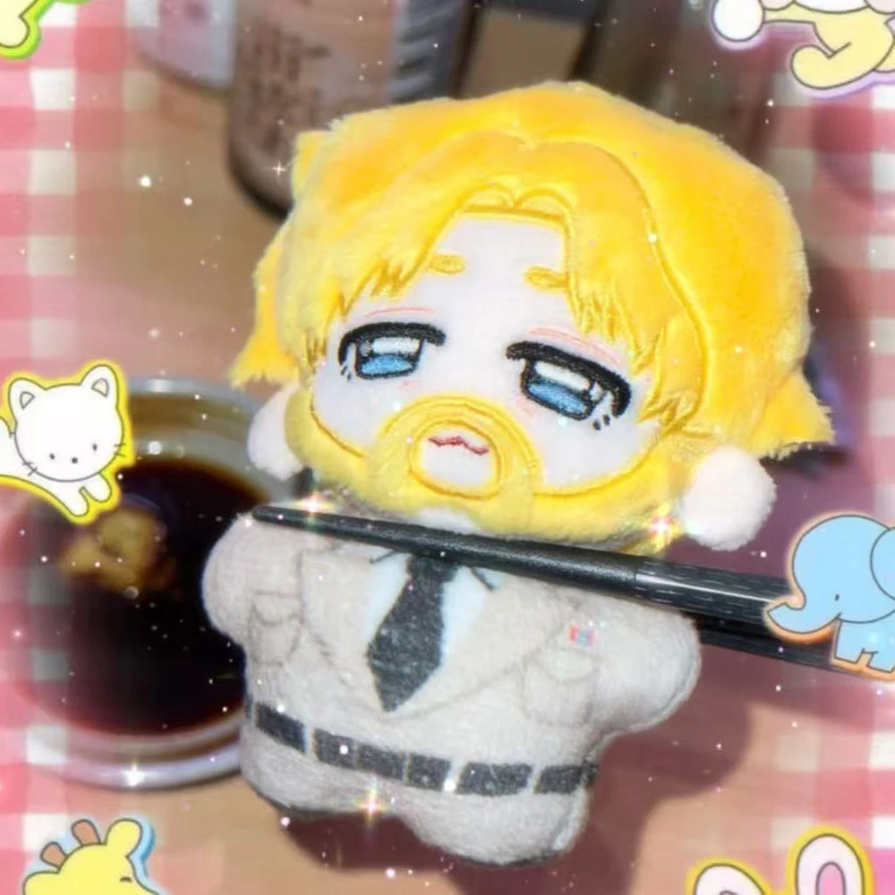 10cm Zeke Jaeger Plushie Stuffed Doll Zeke Jaeger Cosplay Plush Toys Figure Pandents Keychain Doll Toys Birthday Xmas Gifts