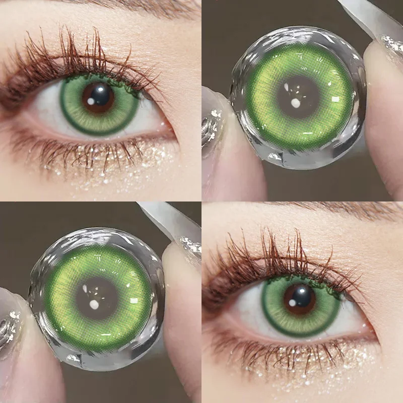 JeweLens Grüne Farbe Kontakt Koreanische Große Augen Objektiv Cosplay Kontakte Neu Kommen Make-Up Hohe Qualität Schnelle Lieferung – Detail 2