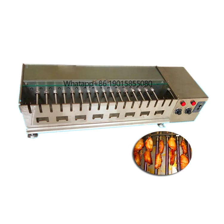 

Automatic Small Home Electric Chicken Shish Kebab Grill Making Machine
