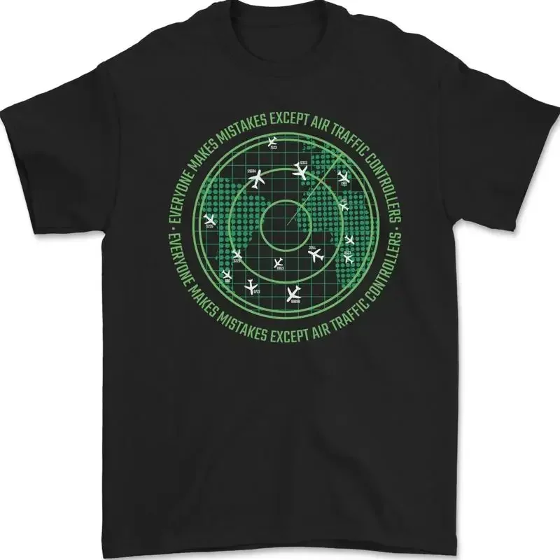 Everyone Makes Mistakes Air Traffic Controllers Mens T-Shirt 100% Cotton