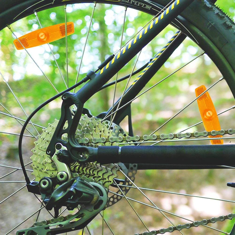 Lights MTB road cycling Reflector 4pcs MTB Bicycle Wheel Rim Reflective Mount Clip Bike Warning Spoke Reflector