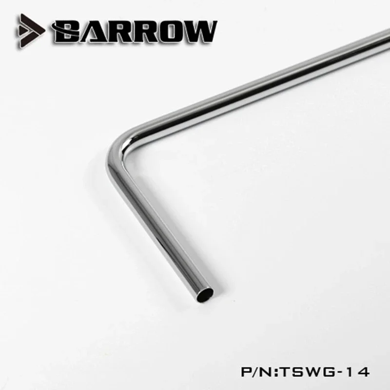 Barrow-tubo de codo predoblado de 14MM, tubo de Metal cromado de cobre de 90 grados, TDWG-14 simple/doble de 90 grados, TSWG-14