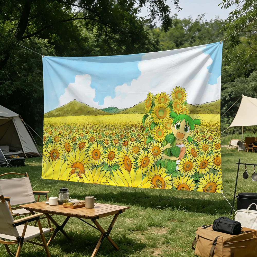 Y-Yotsuba Anime flag Tapestries Outdoor Parties Bedrooms Living Rooms Dorm Rooms Wall Decor Banners Gifts