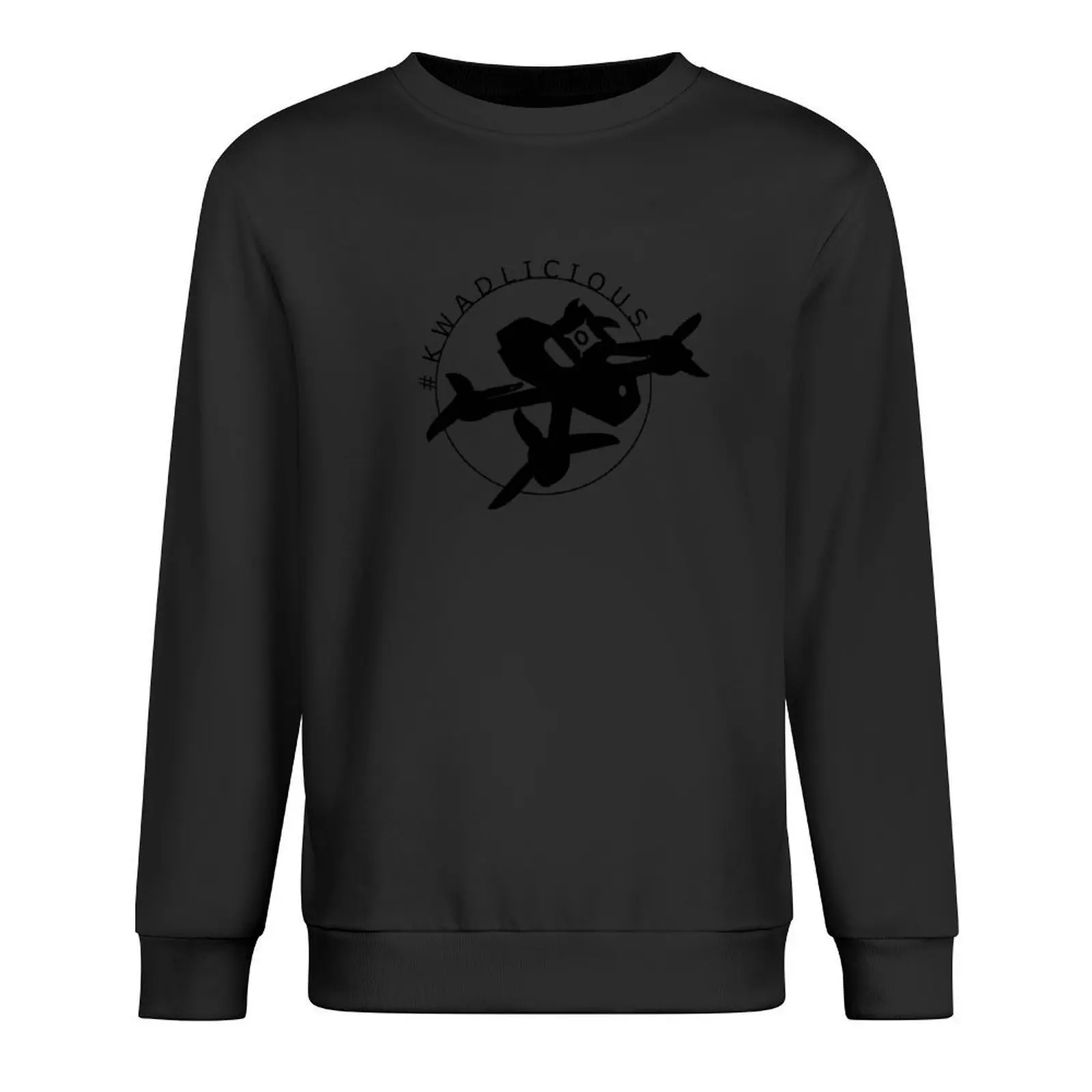 

Kwadlicious Black - FPV - Freestyle Drone Racer Pullover men's sweat-shirt male clothes men wear autumn sweatshirts