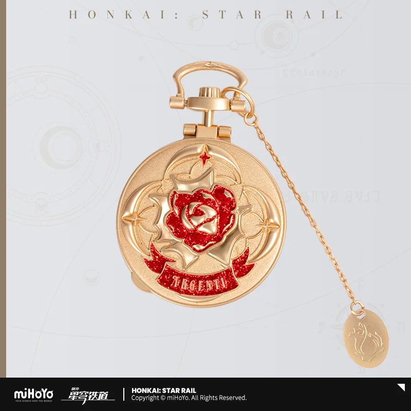 Game Honkai Star Rail Imitation Pocket Watch Pendant miHoYo Official Pure Beauty Gaijin No Double Series Anime 3D Keychain Gifts