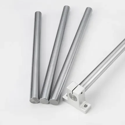 2pcs 10mm 12mm Linear Shaft Guide Rail 3d Printer Parts Cylinder Chrome Plated Liner Rods Axis Linear Shaft Round Rod L100 200