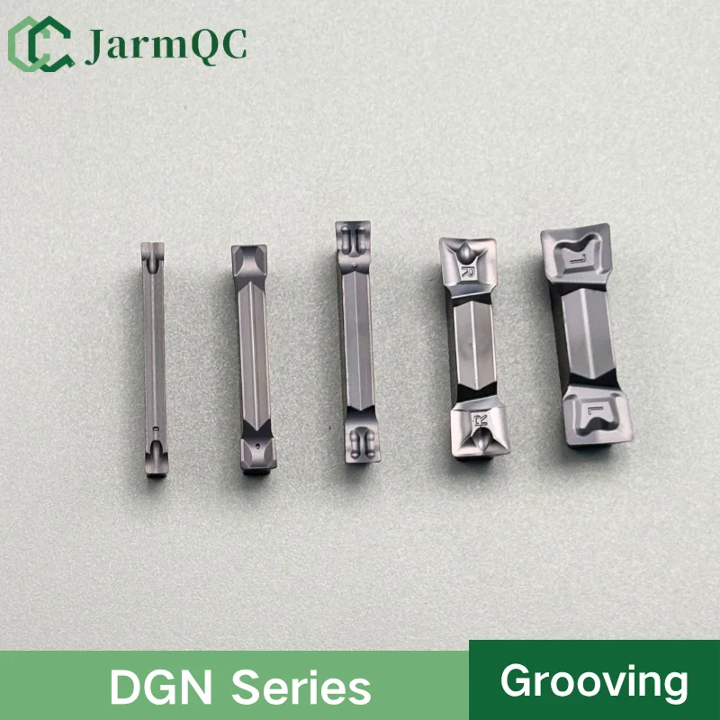

JarmQC Carbide Grooving Inserts Parting Slot Cutter Tool 10pcs DGN2002Z DGN3002Z DGN3002C DGN3102C General Use in Profiling