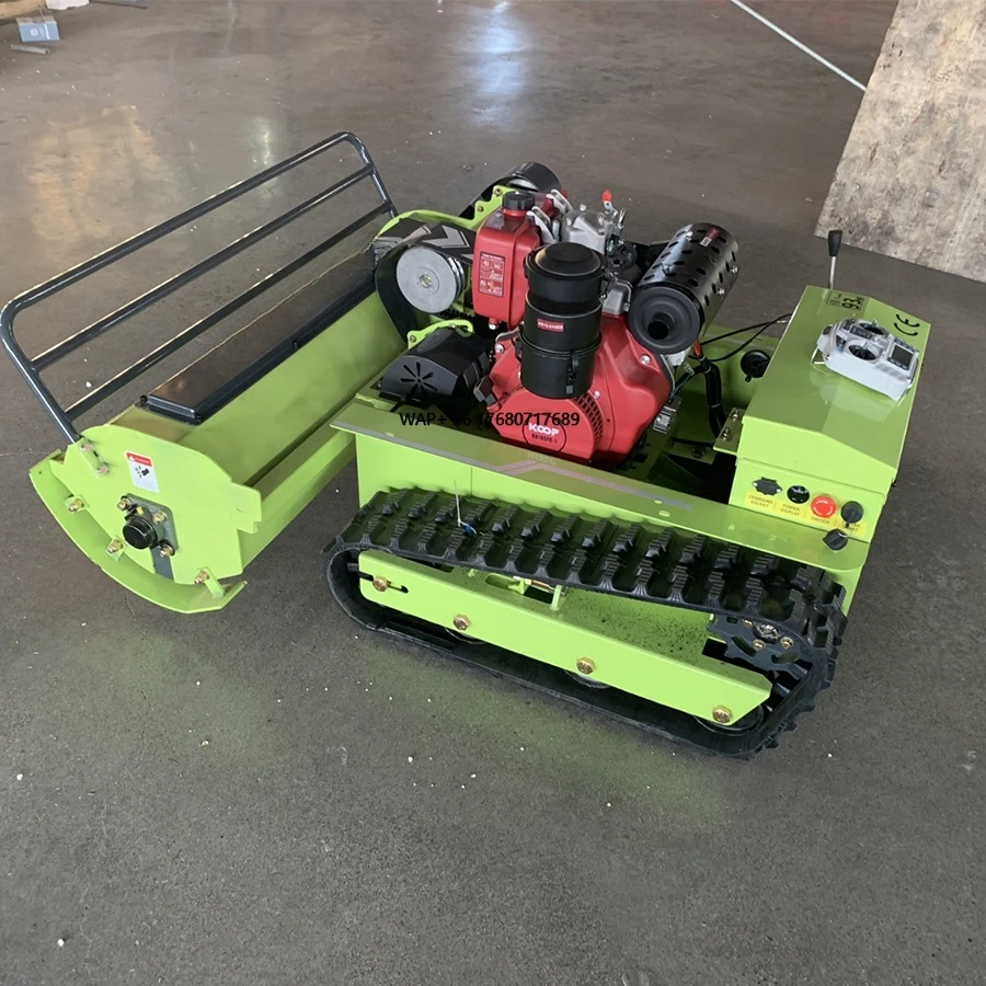 

Remote Control Robot Automatic Lawn Mower Remote Control Tractor Flail Lawn Mower