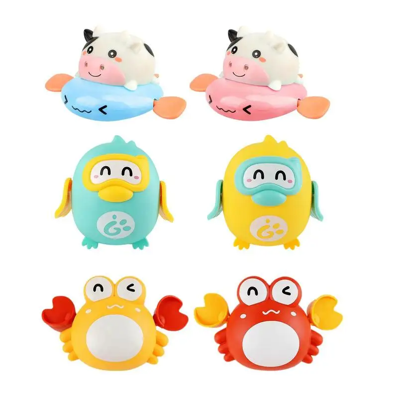 

Bathroom Water Toys Animal Bath Toy Pool Toy Water Toy Bathtub Toy Swimming Penguin Cow Water Toy Swimming Penguin Crab For Gift