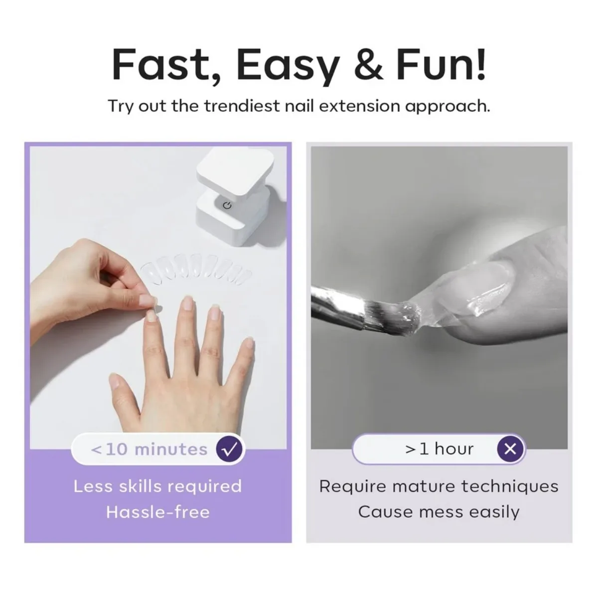 550pcs Coffin Almond Soft Gel Nail Tips False Half Cover Press On Acrylic Nails 11Sizes Fake Nails DIY Manicure Extension Tools image 6