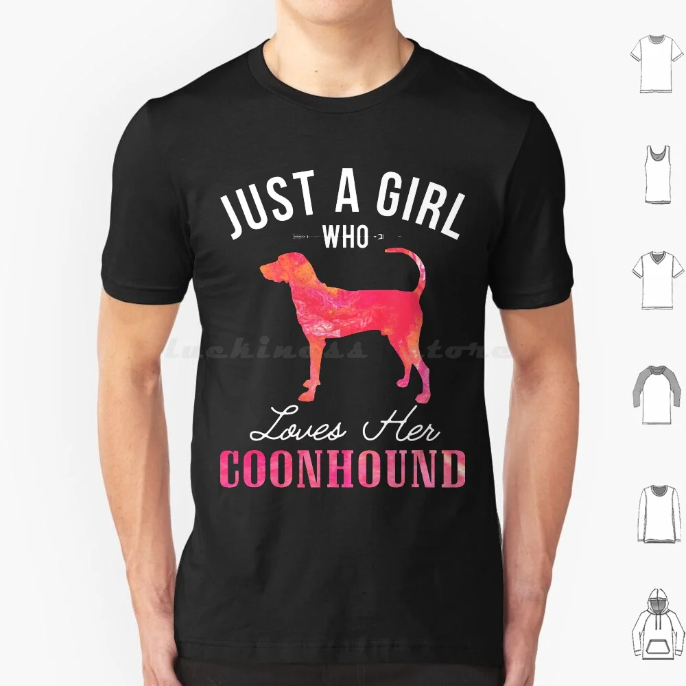 Her A Who Just Owner Girl Dog Loves Coonhound Gift T Shirt Men Women Kids 6xl Wolves Mom Who Girl Dog Australian Shepherd Who