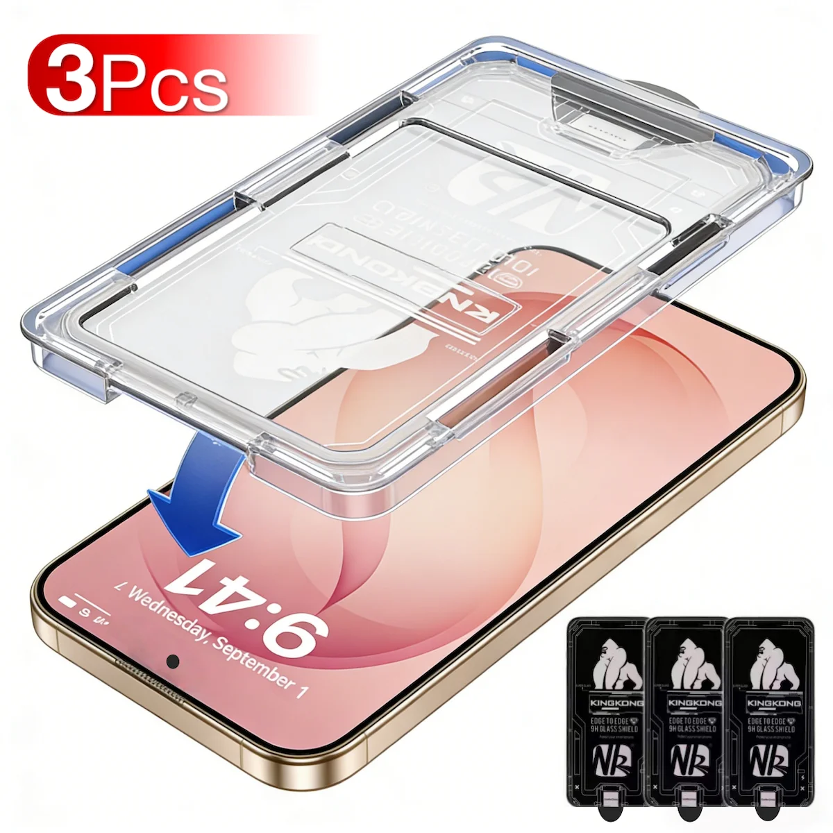 3Pcs Screen Protector Tempered Glass for Samsung Galaxy S26 Ultra S25 Edge S24 S23 S22 A57 A37 A56 A36 A55 A35  Protective  Film