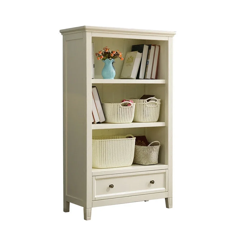 American children's bookcase, bookshelf, floor-to-ceiling cabinet, locker, simple and modern all-solid wood student bookcase