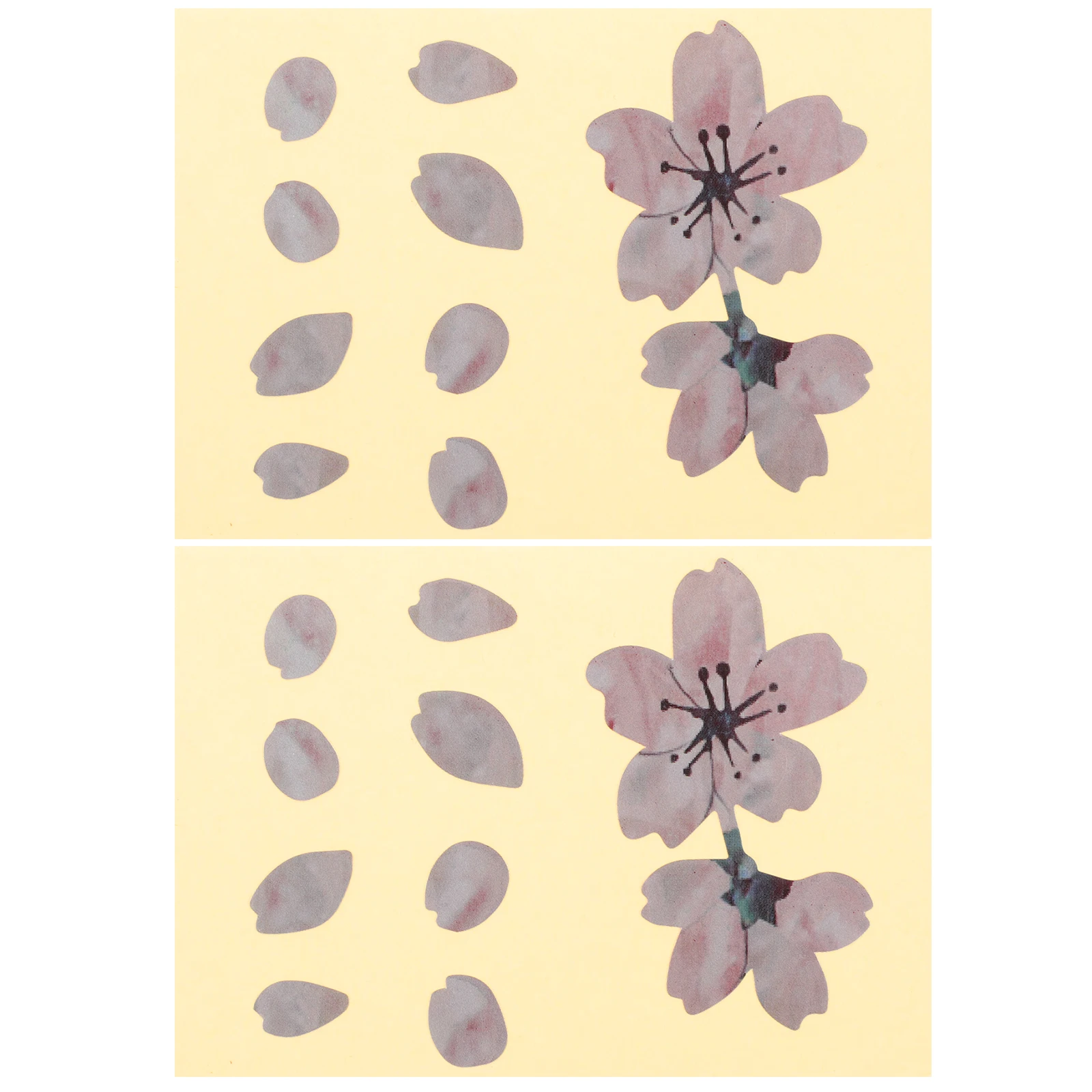

2 Pcs Petal Stickers Flower Guitar Fretboard Decals Creative Adhesive Decorations for Acoustic Electric Guitar Self