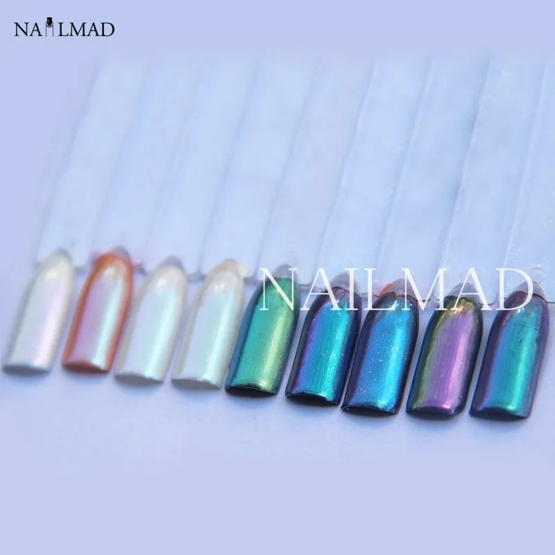 2.5ml/box Chameleon Powder Pigment Multi Chrome Pigment Gradient Nail Powders Nail Art Sequins NailMAD Powders