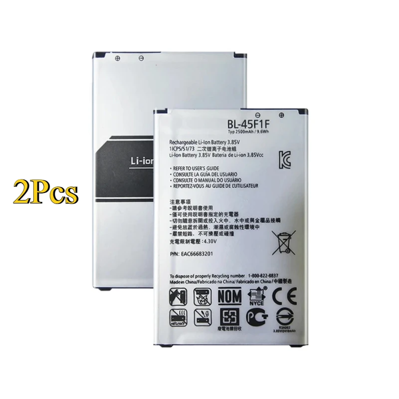 For LG K9 K4 MS210 X230K X240K K3 M160  LV3 2017 Version K8 Cell Phone High Quality 3.85V 2410mAh BL-45F1F Battery