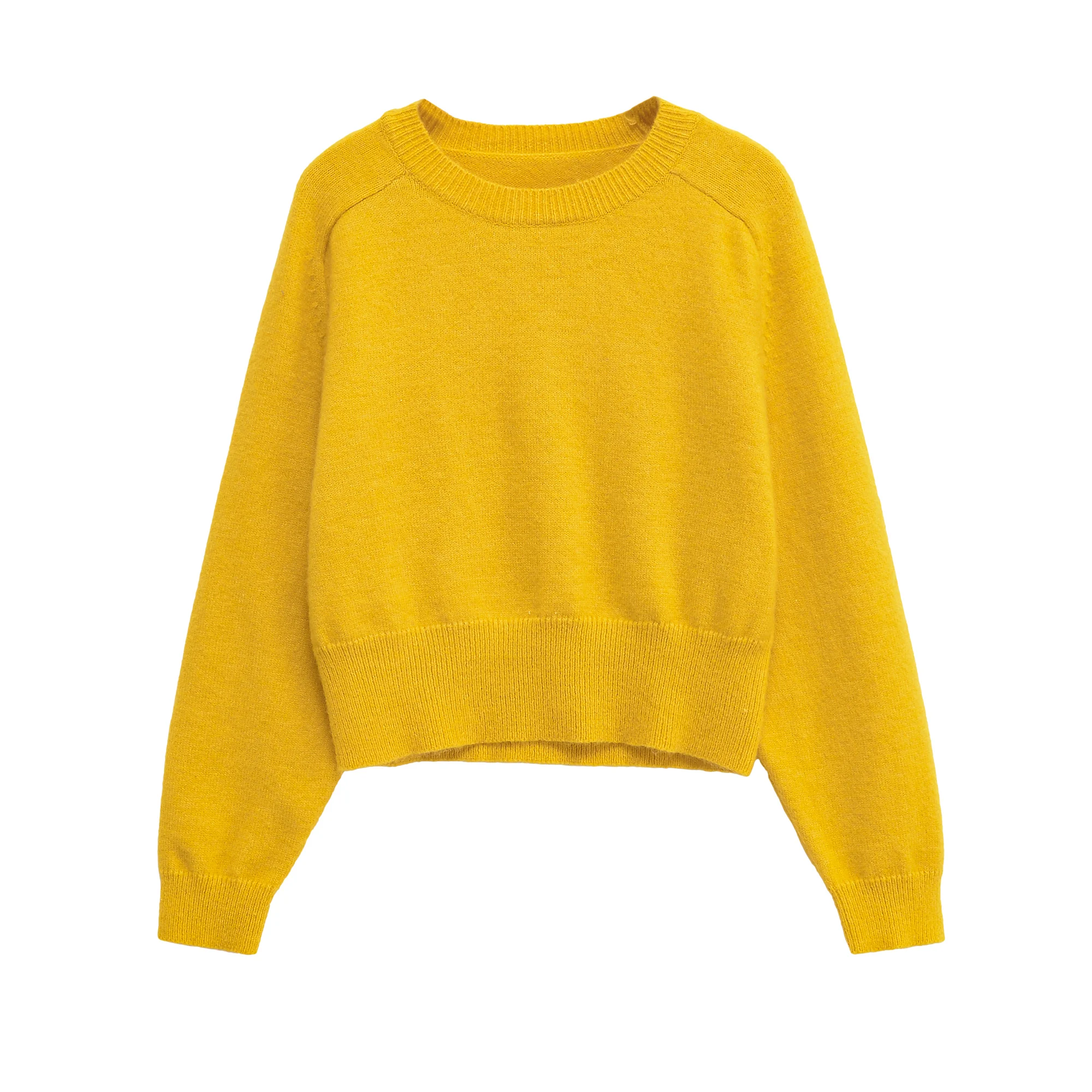 

Women's clothing autumn new products simple casual and fashionable soft basic round neck long-sleeved knitted sweater