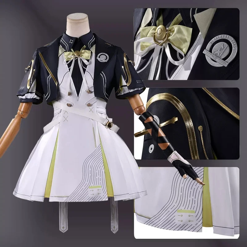 

◆2026Honkai Star Rail March 7th Evernight Cosplay Costume Dress Wig Full Set Halloween Role Play Outfit Prop◆…~