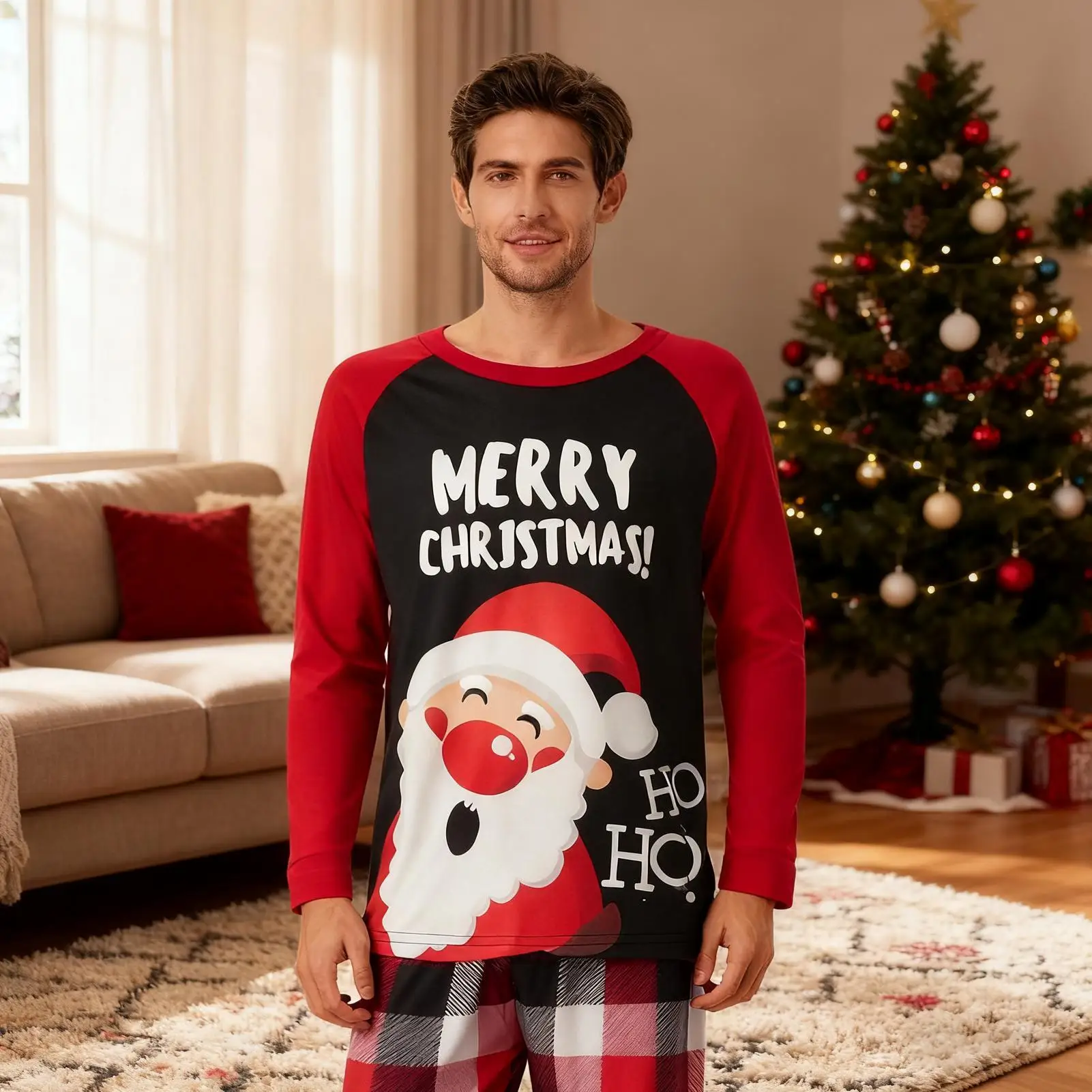 

Рождественские пижамы для всей семьи, одежда для сна со снеговиком, праздничные пижамные комплекты для пар, взрослых, женщин, мужчин, мальчиков и девочек, детей, рождественские праздники