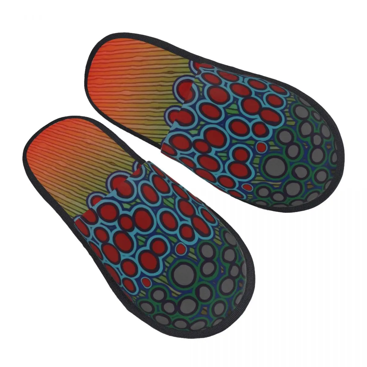 

Arctic Char Camo House Slippers Women Comfy Memory Foam Camouflage Slip On Spa Slipper Shoes