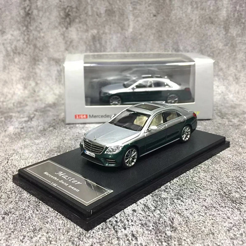 

Master 1:64 Model Car S450 W22 Alloy Die-Cast Vehicle Collection Gifts -Green Silver