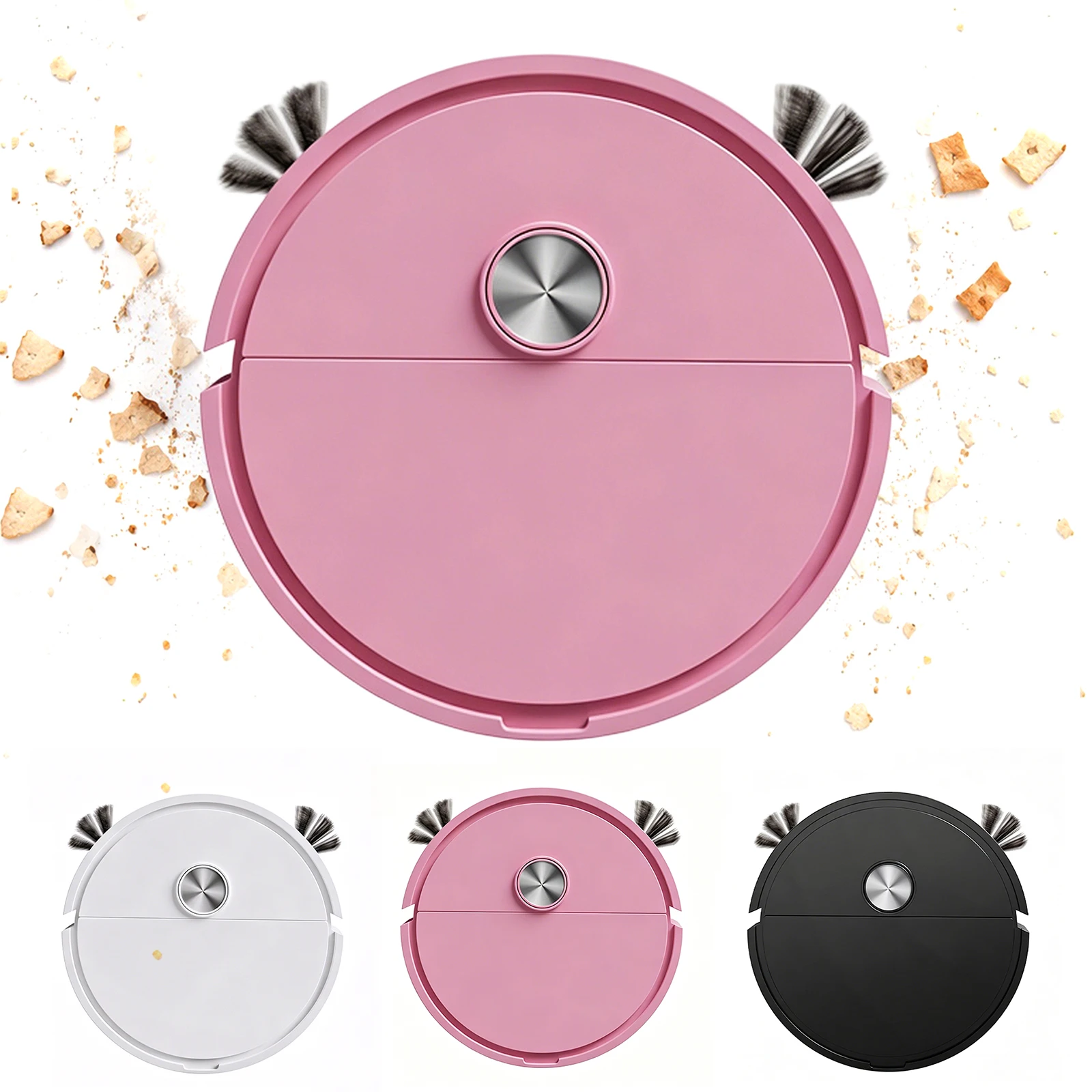 3 In 1 Multi Function Sweeping Cleaners Automatic Obstacle Avoidance Compact Car Robot Vacuum Easy To Use for Car&Home Cleanings